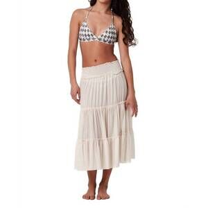 NEW SUBMARINE girl's long skirt in cream